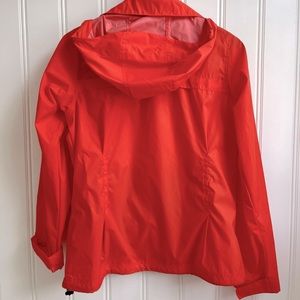 New orange rain jacket brand Columbia, size medium